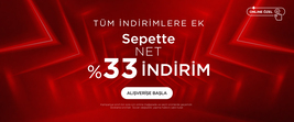 Tüm İndirimlere Ek %33 İndirim