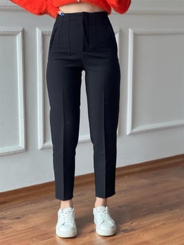 Önü Flotalı Pantolon 5113 Siyah