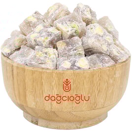 Dağcıoğlu Çifte Kavrulmuş Antep Fıstıklı Pudralı Lokum görseli.