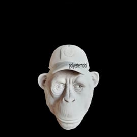 OB 2399 - Maymun Şapkalı Ham Polyester Heykel