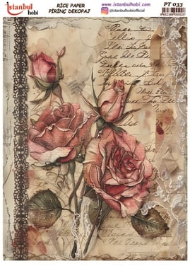 PT 033 PİRİNÇ DEKOPAJ 30 X 42 CM