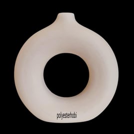 SC 76 -  Simit Vazo Minimalist Tarz Ham Seramik Obje