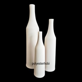 Ss 132 - Bottle 3 lü Set Ham Seramik Vazo