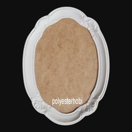Te 133 - Oymalı Klasik Kahve Tepsisi Ham Ahşap Ve Polyester Obje