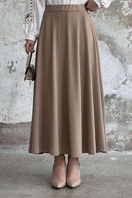 Beli Lastikli Scuba Etek - Camel