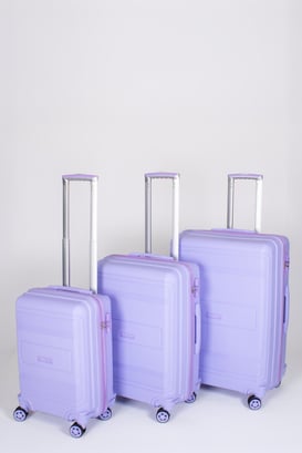 Travel Polo 3'lü Valiz Seti Kırılmaz Lila 1017