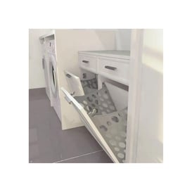 Mesan Beyaz Plastik Çamaşırlık (105-71-08-302)