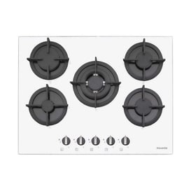 Dominox Beyaz Cam DHG 70 cm 5 Gözlü Doğal Gazlı Ankastre Ocak (106.0496.753)