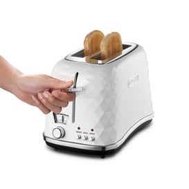 DeLonghi Beyaz Brillante İki Dilim Ekmek Kızartma Makinesi (42000013)