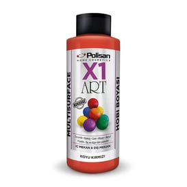 Polisan Koyu Kırmızı 120 Ml. X1 Art Multisurface Hobi Boyası (98600390200)