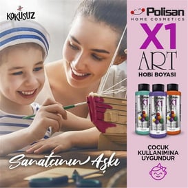 Polisan Gri 120 Ml. X1 Art Multisurface Hobi Boyası (98600930200)