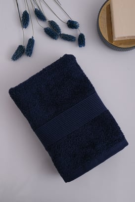 Afeks Home Lacivert 50x90 cm Pamuk Havlu (AFEKSHOME.40019)