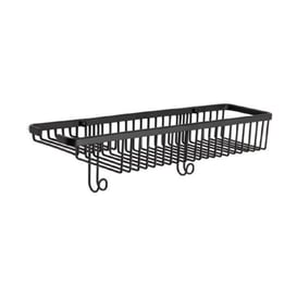 System Siyah 45 cm Dikdörtgen Duş Rafı (BA3013 044 AL6)
