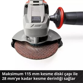 Einhell TE-AG 18/115-2 Li Solo Akülü Avuç Taşlama (Aküsüz) (EİNHEL.4431166)