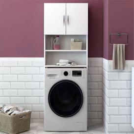 F.L.Y. Beyaz Lange Çamaşır Makinesi Dolabı (FLY123005)