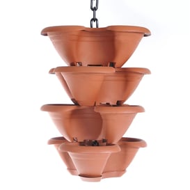 Poliwork 4 Katlı 30 Litre Çilek Makrome Saksı (MRM-13486)