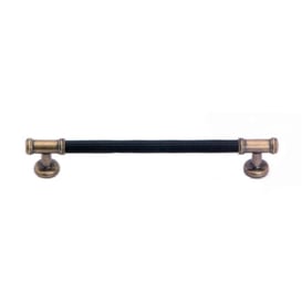 System Antik Sarı Vibrasyon Mat-Siyah 192 mm Çekme Mobilya Kulpu (SY4665 0192 AVM-AL6)