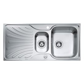 TEKA Nerissa 60 B Paslanmaz Çelik 1,5 Gözlü Sol Damlalıklı Eviye (TEKA.40109234)