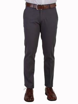  Morven Erkek Füme Parma Pamuklu Dynamic Fit Rahat Kesim Yan Cep Keten Pantolon