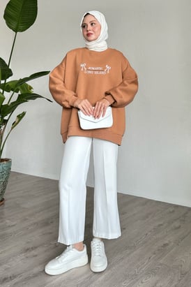 Fiyonk Yazı İşleme Camel Sweat