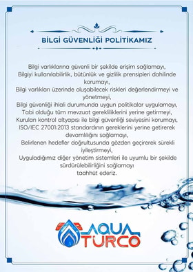 AQUA TURCO Bilgi Güvenliği Politikası