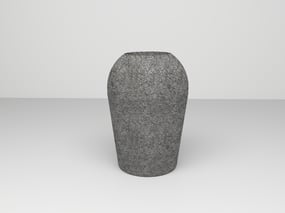Zen Serisi Yuvarlak Antrasit Saksı