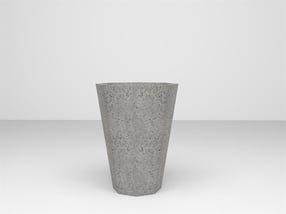 Yıldız Serisi Köşeli Beton Gri Saksı