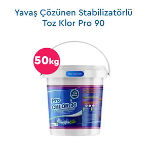 Yavaş Çözünen Stabilizatörlü Toz Klor Pro 90