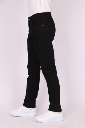 Erkek Siyah Slim Fit Dar Kesim Pamuk Denim Esnek Jean Kot Pantolon
