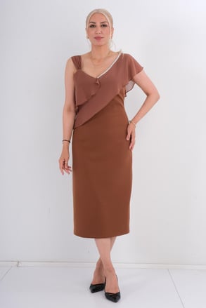 Aja Night Wear Night Dress Brown