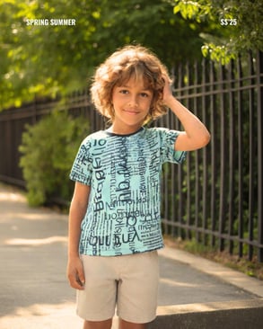 Erkek Çocuk Baskılı T-Shirt 1-5 Yaş