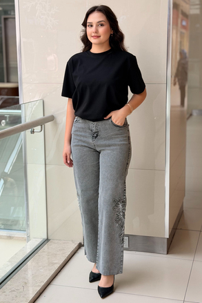 Mahal Pearly Denim Pantolon