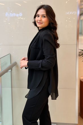 İpekyol Kumaş Mix Vatkalı Blazer Ceket