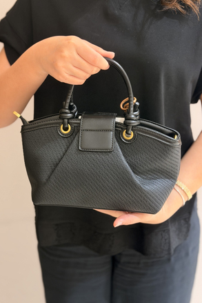 Mahal Bags Hasır Dokulu El Tutmalı Çapraz Askılı Çanta