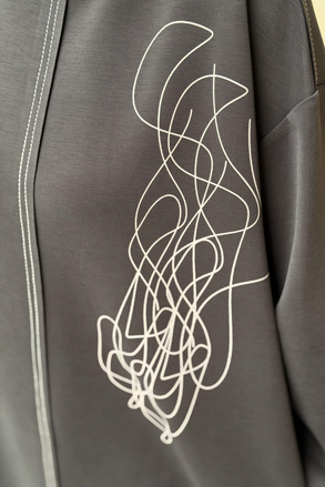Nurcan Çetin Random Desenli Spor Dikişli Tunik Pantolon Takım