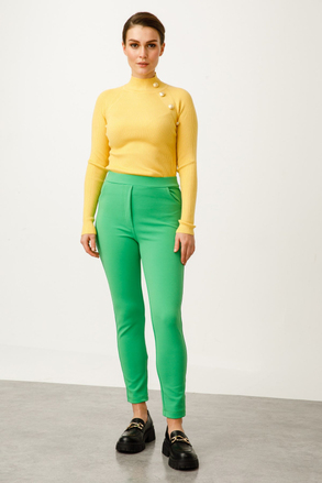 On Fashion 74165 Gizli Cep İnce Fitilli Dar Paça Tayt Pantolon