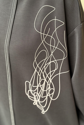 Nurcan Çetin Random Desenli Spor Dikişli Tunik Pantolon Takım