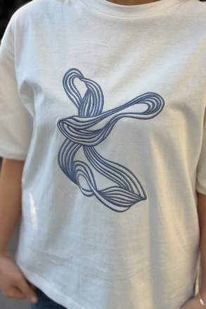 Kahma Random Nakışlı Basic T-Shirt