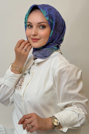 İpekevi Soft Floral Desenli Tenzel Eşarp