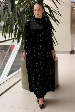 Kahma Puantiyeli Tunik Etek Takım
