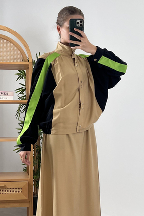 Missemramiss Tencel Kol Saten Bomber Ceket