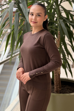 İpekyol Monogram Düğmeli Triko Tunik