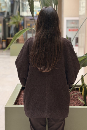 Kahma V Yaka Tek Düğme Oval Kesim Astarlı Kap