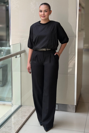 Twist Strass Taşlı Cutout Pantolon