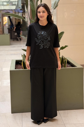 Missemramiss Floral Nakışlı Tişört