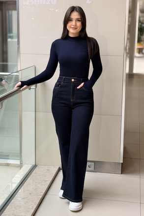 Ghisa Serpme Mini Taşlı Jean Pantolon