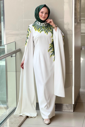 White Corner El İşçiliği Taşlı Tasarım Abiye