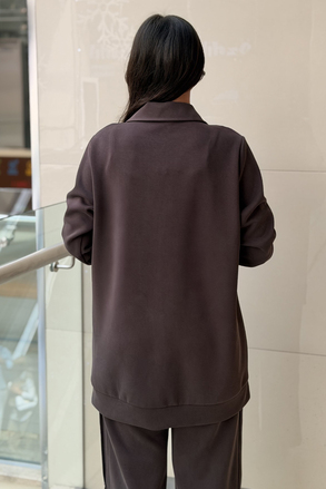 Fuat Gürşen Biye Detaylı Taş Kristal İşlemeli Kap Pantolon Takım