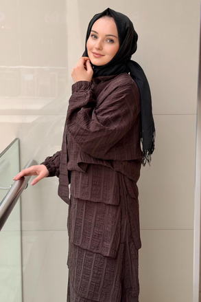 Missemramiss Piano Bluz Elbise İkili Set Takım