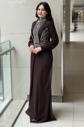 Fashion Night Taş İşlemeli Abiye Elbise